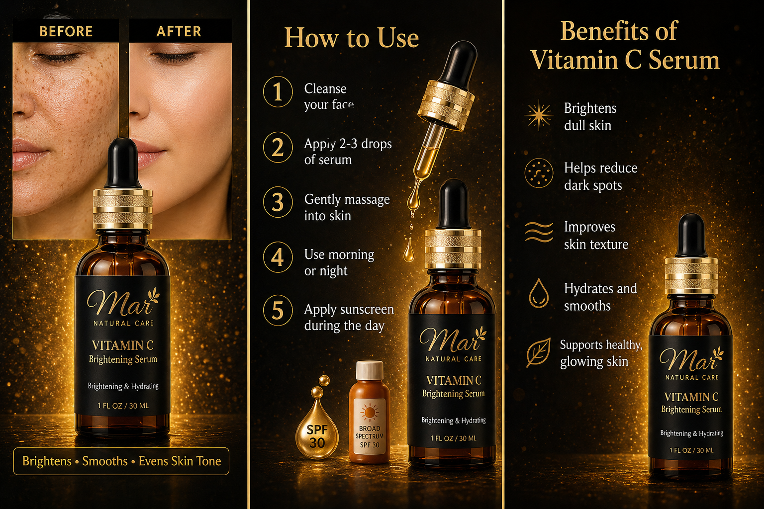 Vitamin C Brightening Serum – Mar Natural Care
